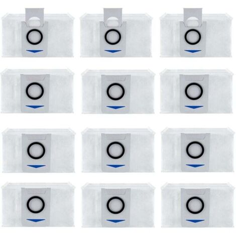 Lot de 12 Sac d'aspirateur Accessoires pour Ecovacs Deebot X1 Omni / X1 e Omni, Aspirateur Accessoires de Rechange Sac à poussière (1/4)
