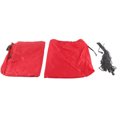 Ulisem Voile d'ombrage rectangulaire imperméable pour jardin, terrasse, auvent avec sac de rangement pour usage intérieur et extérieur (4 x 3 m, rouge) (1/4)