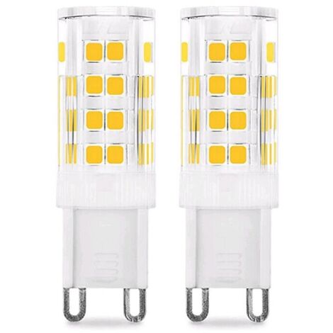Ampoule LED G9 5W (Équivalent 50W Ampoules Halogènes), 450LM, 220V, Blanc froid 6000K, AC100-240V, NON-Dimmable, Économie d'énergie, Base en céramique, Culot G9 Standard, Lot de 6 [Classe énergétique (1/5)