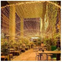 Guirlande lumineuse de Noël 100 m, 1 000 LED, intérieur/extérieur, 8 modes, étanche, avec câble transparent, pour maison, fête, Noël, mariage, décoration, blanc chaud