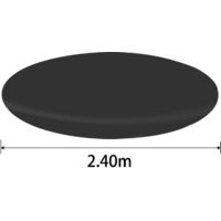 Couverture de protection, Couverture de piscine à réglage rapide pour empêcher la saleté et les débris de s'accumuler dans la piscine, Couverture 4 saisons pour piscine hors sol ronde diamètre 457 cm-