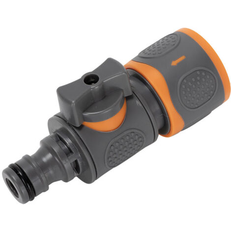 Raccord de tuyau d'arrosage, vanne à bille à connexion rapide, convient pour le raccordement d'un tuyau de lavage de voiture, 2 pièces
