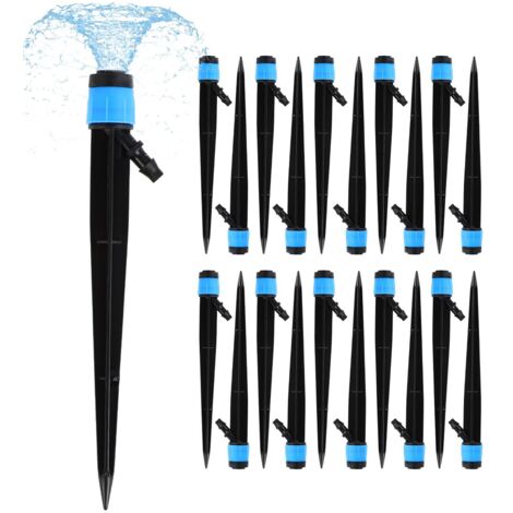 20 buses goutte à goutte : Kit de système d'arrosage automatique pour tuyaux de 1/4 de pouce. (1/5)