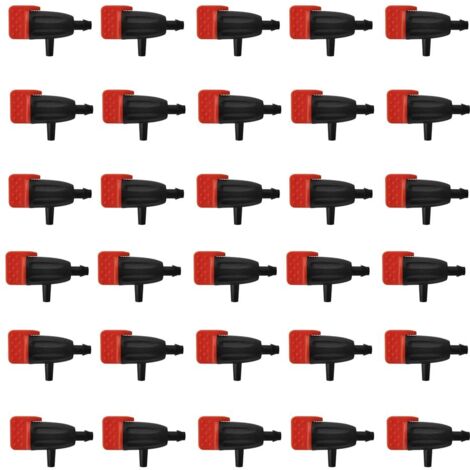 Lot de 30 arroseurs goutteurs de 1/4 de pouce, compatibles avec les tuyaux de 4 mm/7 mm, adaptés aux systèmes d'irrigation. (1/5)
