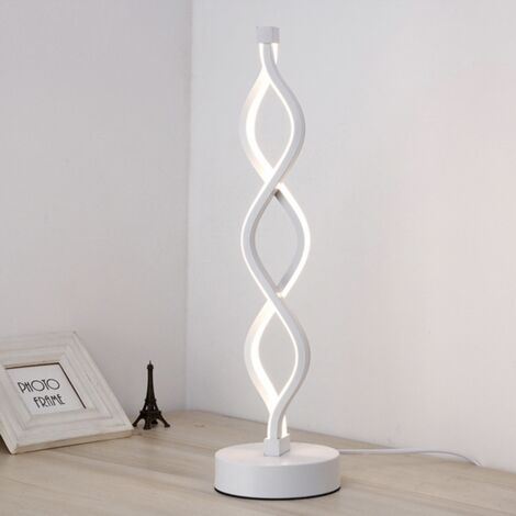 Lampe de bureau LED Blanc avec un design , veilleuse en métal à intensité variable, adaptée aux chambres, 3 températures de couleur. (1/5)