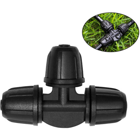 Connecteurs d'irrigation goutte à goutte de 1/4 pouce avec embouts de verrouillage (25 pièces/paquet) (1/5)