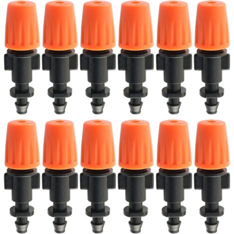 Un ensemble de 12 buses d'arrosage réglables, buses d'arrosage, orange (1/5)