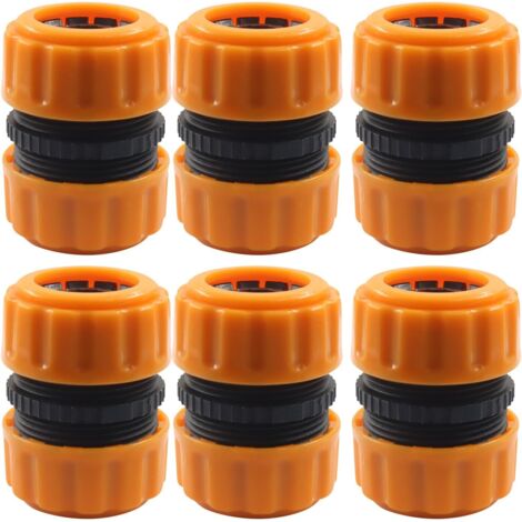 Kit de réparation rapide pour tuyau d'arrosage en 6 pièces avec raccords pour tuyaux de 3/4 pouce (1/5)