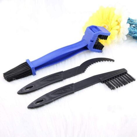 Ensemble d'outils de nettoyage de chaîne de moto et de vélo – Ensemble de brosses de nettoyage d'entretien de pignon de vélo, 3 (1/5)