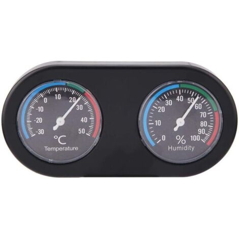 Mini thermohygromètre analogique, thermohygromètre rond, adapté aux réservoirs d'élevage de reptiles, (1/5)