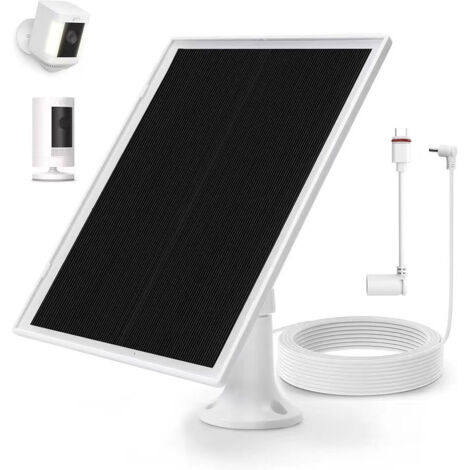 Convient au chargeur solaire de caméra Ring, compatible avec la version de batterie Ring Stick Up Cam, Spotlight Plus/Pro, charge rapide 6 W (1/5)