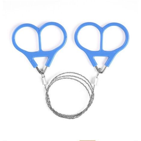 Scie à chantourner à deux doigts 3 pièces – Outil de survie portable – Corde de survie en milieu sauvage – Outil d'urgence multifonctionnel (1/5)