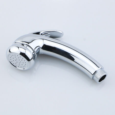 Robinet de toilette Toilet Companion avec douchette sans pression, pommeau de douchette à main pour WC, porte-biscuits, argent (1/5)