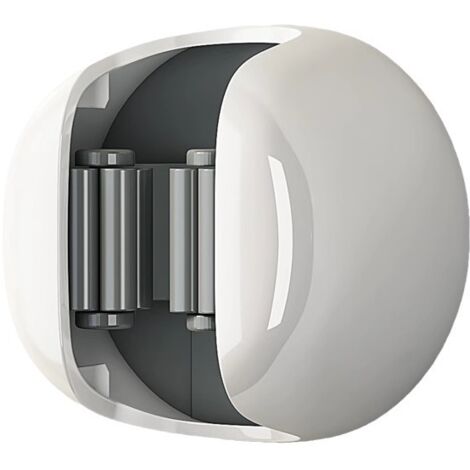 Pinces pour balai à franges, ultra-résistantes (15 kg), sans perçage, fixation murale pour salle de bain (lot de 3, gris et blanc). (1/5)