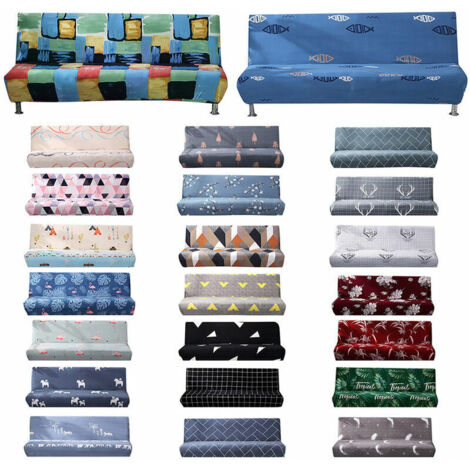 Housse de canape elastique universelle sans accoudoirs, beaucoup de poisson 5 beaucoup de poisson 5