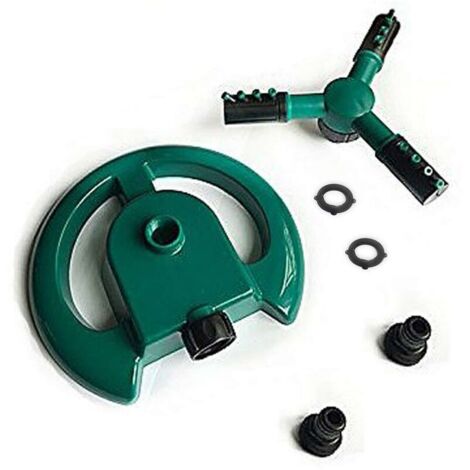Green Mobility-Arroseur automatique pour pelouse de jardin, 3 bras, rotation à 360 degrés, système d'irrigation pour arroser vos plantes, fleurs, légumes