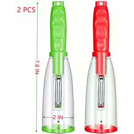 Green Mobility-Extracteur de noyau en acier inoxydable - Machine à gratter électrique avec 2 têtes de coupe - Haute puissance à faible bruit Courgette Concombre Corer Légumes Corers Perceuse (1/5)