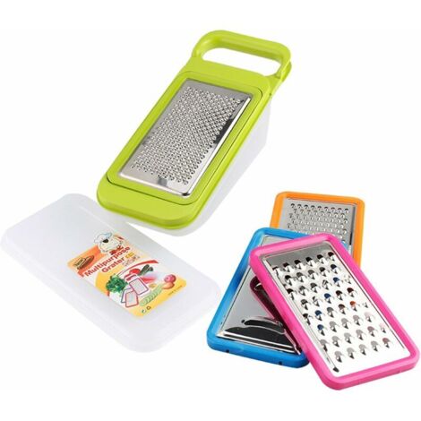 Green Mobility-Set completo per grattugia e affettatrice 4 in 1 Chopper per cipolle, affettatrice per verdure, contenitore per frutta e formaggio con coperchio di stoccaggio (verde) (1/5)