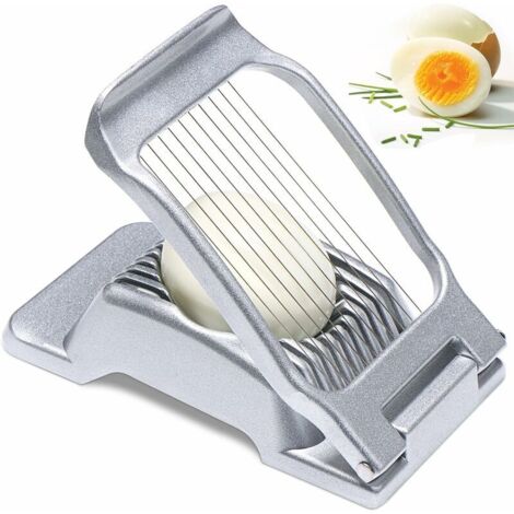 Green Mobility-Coupe-œufs en acier inoxydable,Coupe oeuf à la coque Professionnel,Toqueur à oeuf,Oeuf Trancheuse Cutter,Egg Cutter Slicer Tranches en Métal,Ouvre Oeuf Coque,Casse Oeuf à la Coque,Coupe (1/5)