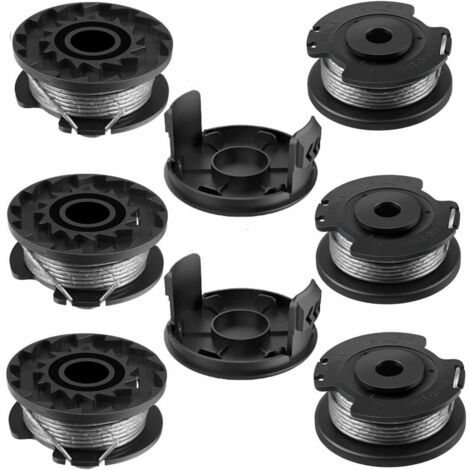 Green Mobility-Bobine de Fil pour BOSCH, 6+2 Bobine de Rechange en Nylon F016800569/F016800385 pour Coupe-Bordures Bosch EasyGrassCut (1/5)