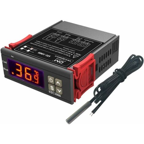 Green Mobility-Régulateur de température AC 110V-220V, STC-1000 universel avec sonde de capteur de température 1pcs (1/5)