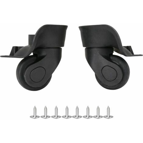 Green Mobility-Roues de bagage gauche et droite 9.1cmx9.7x4.9cm, gris et 8 vis, bricolage et remplacement (1/5)