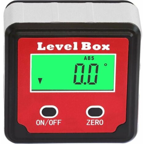 Green Mobility-Inclinomètre à angle LCD numérique étanche à l'eau Boîte d'angle Boîte Bevel Box Level Box d'angle Aimants intégrés 1 batterie incluse (1/3)