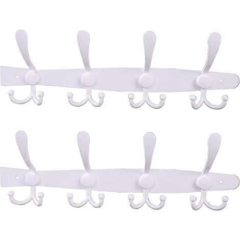Green Mobility-Portemanteau mural, crochets muraux blancs en acier inoxydable (15pcs) (1/5)