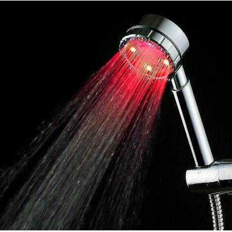 Green Mobility-Capteur de temprature de douche de salle de bains Pommeau de douche lumire LED 3 couleurs (1/3)
