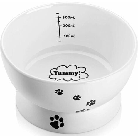Green Mobility-gamelle Chat ceramique,430ml Bol Nourriture Chat surélevé,Gamelle Chien surelevee,gamelle à Eau Chat,Lave-Vaisselle (1/5)