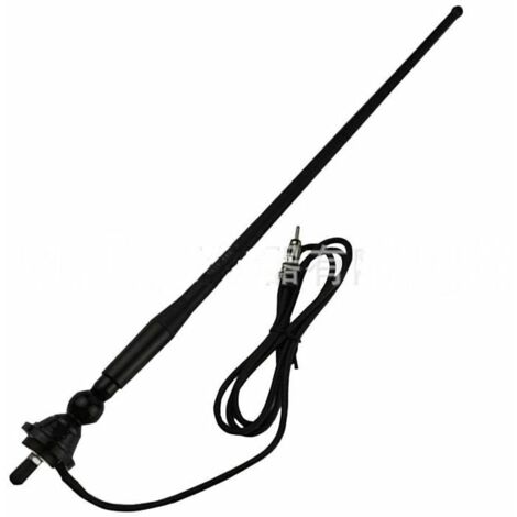 Green Mobility-Antenne radio étanche AM FM, antenne marine IP66, Récepteur voiture, caoutchouc flexible. Antenne pour voiture, camion, bateau, quad, SSV, yacht et camping-car