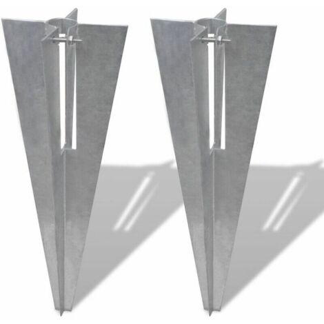Green Mobility-Support pour poteaux a enfoncer (2 pieces) (1/4)