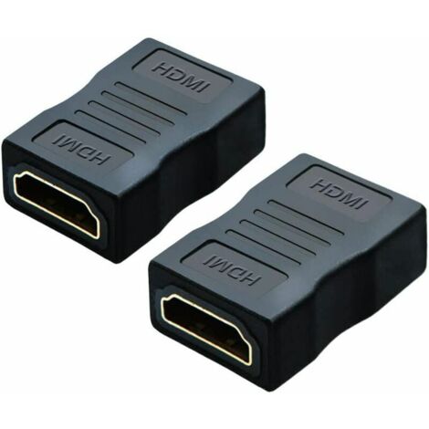 Green Mobility-Adaptateur HDMI femelle vers femelle, pack de 2 coupleurs HDMI haute vitesse 4K & 3D Extender pour TV Roku PS3/PS4 et extension de vos appareils HDMI (1/5)