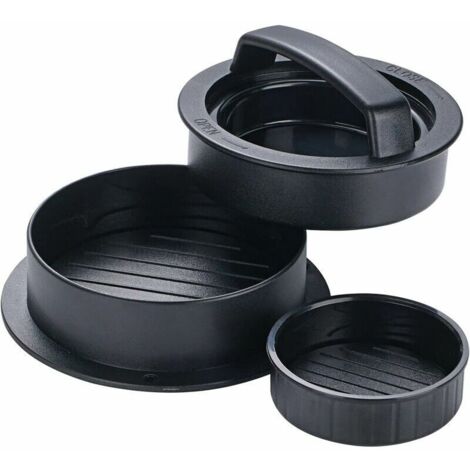 Green Mobility-Presse à Burger, 3 en 1 Presse à Hamburger, Kit de Moule à Hamburger antiadhésif, Presse à Burger & Steak haché, kit Presse à Hamburger pour Griller au Barbecue (Plastique ABS) (1/5)