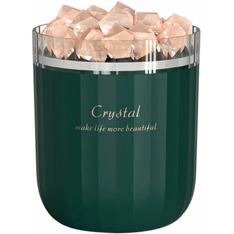 Green Mobility-Humidificateur De Pierre De Sel De Cristal Humidificateur De Brume Legere Coloree Portable Silencieux Usb Diffuseur D'Huiles Essentielles Humidificateur, Vert Vert (1/5)