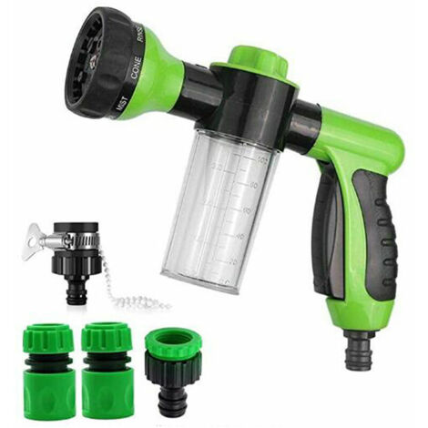 Green Mobility-MultiFonction Mousse Eau Pulverisateur 8 Modeles Portable Savon Voiture Laver Jardin Arrosage Outil De Nettoyage (1/5)