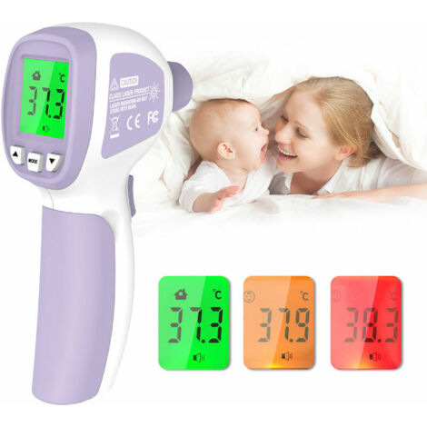 Green Mobility-Lcd Thermometre Numerique Ir, Avec Stockage Des Donnees D'Alarme De Fievre (1/5)