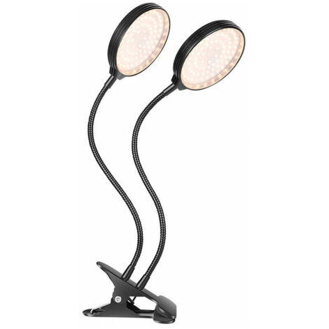 Green Mobility-Lampe pour plante en forme de disque Imitation de plante succulente en pot alimentée par le soleil Lumière de remplissage pour plante en pot alimentée par USB 30W (deux têtes) (1/5)