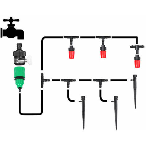 Green Mobility-Kit D'egouttement D'Irrigation, Conduite D'Eau De 25 Metres Et 30 Goutteurs (1/5)