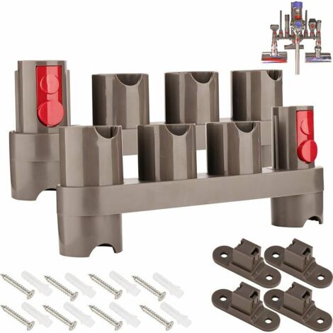 Green Mobility-Support Accessoires Brosses Outils Attachement Organisateur Station d'accueil Mural Support pour Dyson V15 V7 V8 V10 V11 SV10 SV11 Aspirateur sans Fil (2 pièces) (1/5)