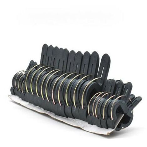 Green Mobility-Clips de Plantes Durables, Clip de Support de Jardin, 100 Pièces Clips à Plantes de Jardin, Fixation Plante Clips.(50 Grands Plant Clips, 50 Petits Plant Clips)le noir (1/5)