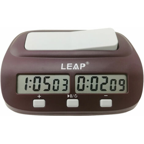 Green Mobility-Horloge d'echecs PQ9907S minuterie positive et negative Go Chinese Chess International Chess game clock Livre sans piles (1/5)
