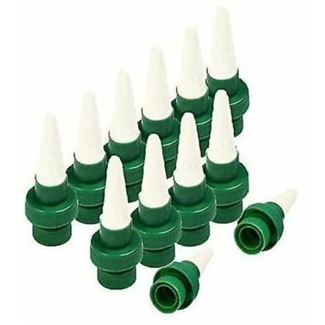 Green Mobility-Arrosage automatique pour plantes en céramique avec pics d'arrosage automatique pour fleurs et goutteàgoutte, système d'arrosage pour intérieur et extérieur Lot de 12 (1/5)