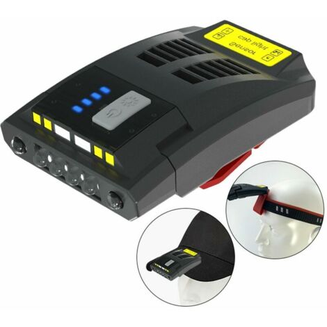 Green Mobility-Multifonctionnel USB Rechargeable Cap Chapeau Lumiere etanche LED Phare Rotatif Casquette Visiere Lumiere Clipon Chapeau Lumiere Mains Libres pour Chasse Camping Peche, modele:Noir (1/5)