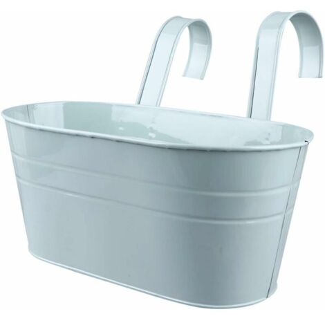 Green Mobility-Lot de pots suspendus avec crochets pour balcon Bleu (1/5)