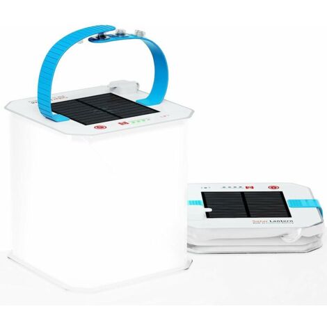 Green Mobility-Lanterne Solaire Gonflable de Camping, Batterie 4200 mAh et Port USB, IP67 Étanche de Lumière LED à 3 Niveaux Variable, Pliable, Portable, pour Urgence, Pêche, Randonnée et Aventure (1/5)