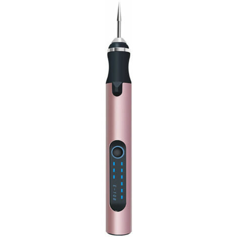 Green Mobility-Stylo de gravure électrique, outil de gravure rechargeable par USB mini stylo de gravure multifonctionnel pour bijoux à bricoler soimême métal verre pierre plastique bois (rose) (1/5)