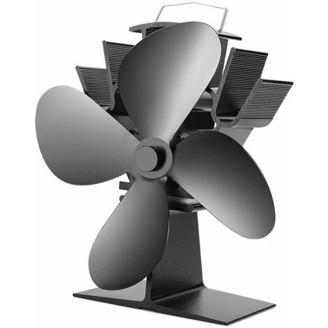 Green Mobility-Ventilateur de cheminée thermodynamique à 4 pales pour accessoires de cheminée et de poêle, ventilateur écoefficace, grandes pales grand vent (1/5)