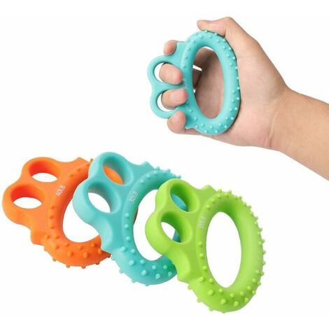 Green Mobility-Angry Frog Finger Grip 3 (Bleu + Vert + Orange) (1/4)