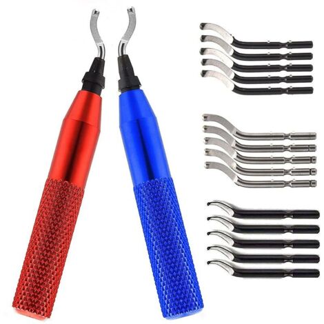 Green Mobility-Kit d'outils d'ébavurage en métal Fraises d'ébavurage rotatives avec 15 lames (1/5)